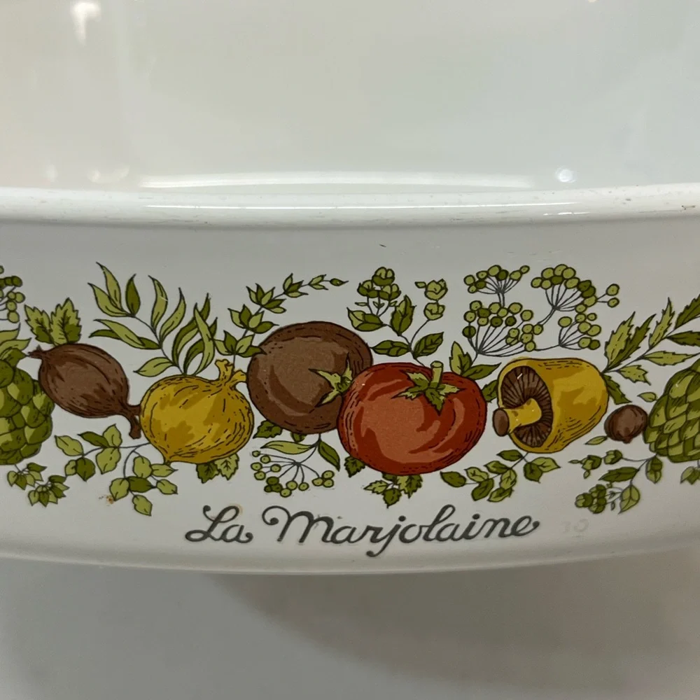 VTG CORNING WARE SPICE OF LIFE LA MARJOLAINE 2QT A-2-B CASSEROLE‎ DISH NI LID